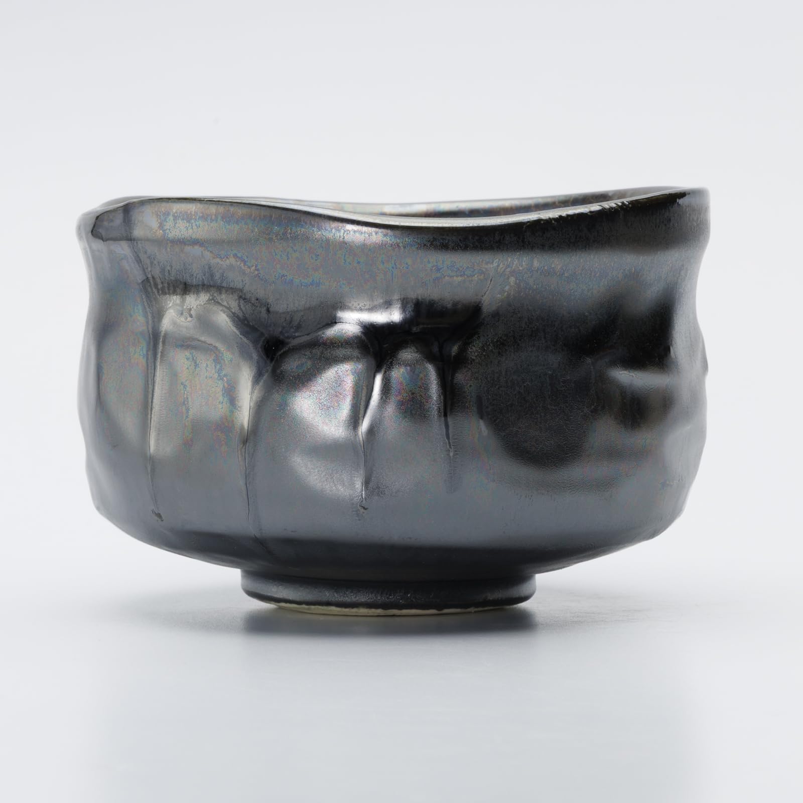 Amazon｜美濃焼 抹茶碗 抹茶 茶碗 茶道 直径約12.5cm 漆天目 ブラック